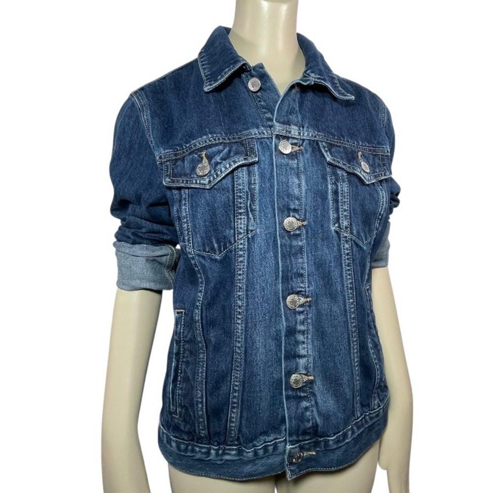 Lucky Brand Tomboy trucker denim jacket Jean classic style SZ M